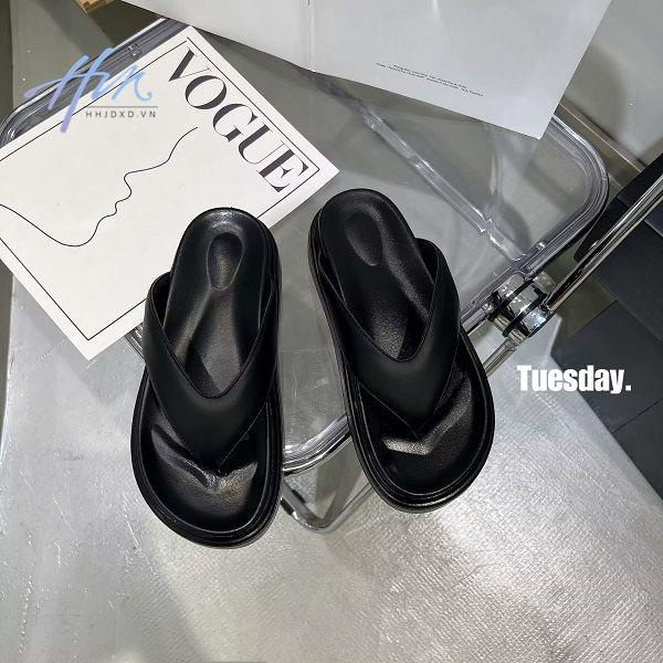 Dép Xỏ Ngón Đế Dày Màu Bạc Thời Trang Mùa Hè Dễ Phối Đồ