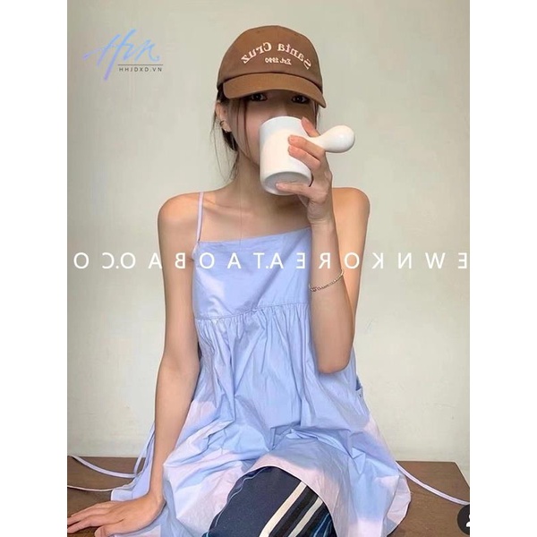 Áo Hai Dây Mùa Hè Phong Cách Hàn Quốc Hợp Thời Trang Mới Cho Nữ