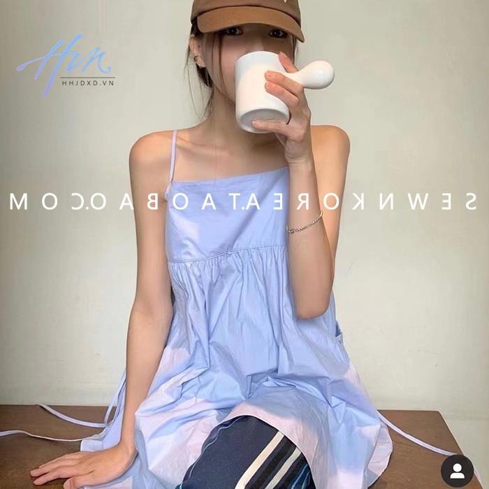 Áo Hai Dây Mùa Hè Phong Cách Hàn Quốc Hợp Thời Trang Mới Cho Nữ