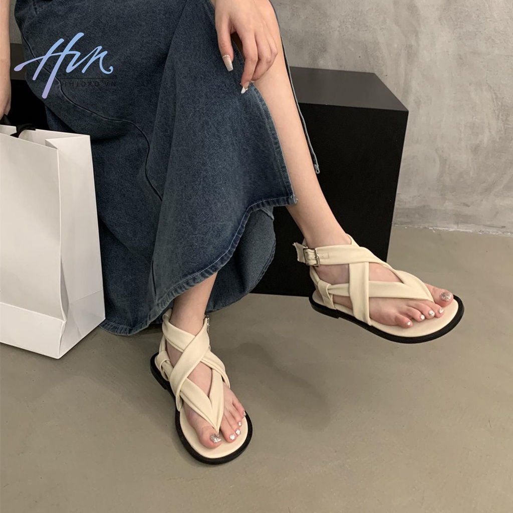 Sandal Roman Mùa Hè 2023 Phong Cách Hàn Quốc Cổ Điển Cho Nữ