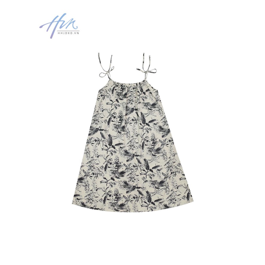 Đầm Hai Dây Dáng Dài Họa Tiết Hoa Thời Trang Mùa Hè Phong Cách Retro Cho Nữ