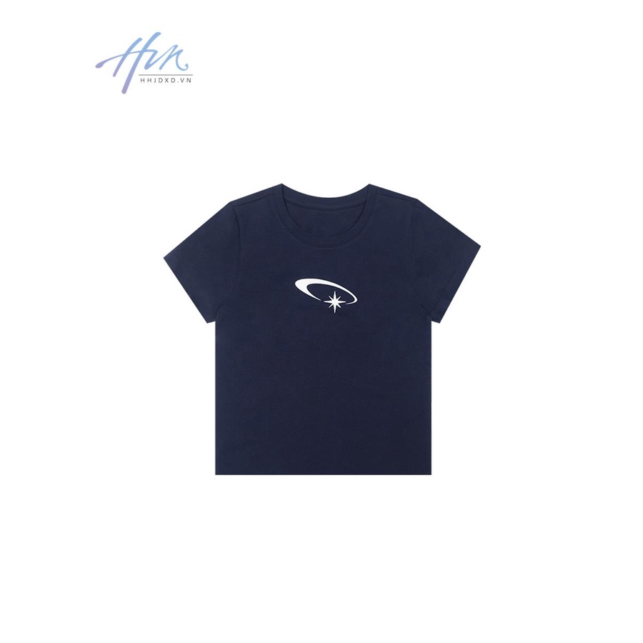 Áo Thun Ngắn Tay Dáng Ôm In Họa Tiết Đơn Giản Thời Trang Mùa Hè Cho Nữ