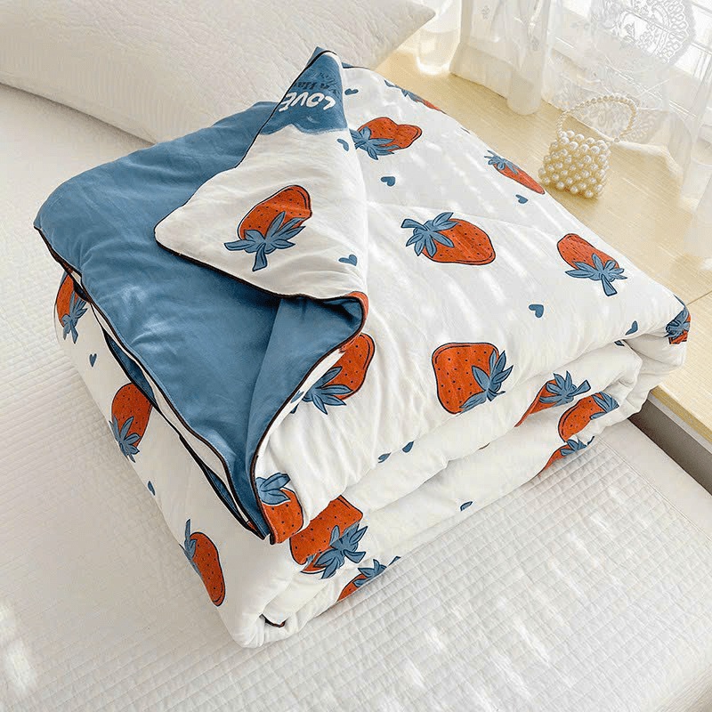 Chăn Hè Sunzin Chất Liệu Cotton  Đũi, Chăn Mền Mùa Hè Trần Bông Mềm Mịn Thoáng Mát  KT 2mx2m3