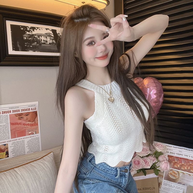 Hàng Mới Về Mới Áo Hai Dây Mùa Hè Cao Cấp Phong Cách Pháp Cho Nữ