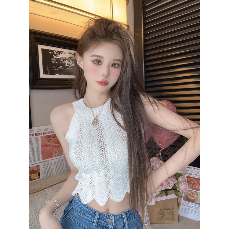 Hàng Mới Về Mới Áo Hai Dây Mùa Hè Cao Cấp Phong Cách Pháp Cho Nữ