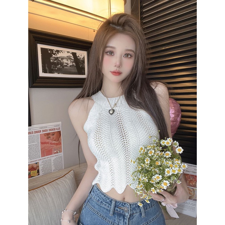 Hàng Mới Về Mới Áo Hai Dây Mùa Hè Cao Cấp Phong Cách Pháp Cho Nữ