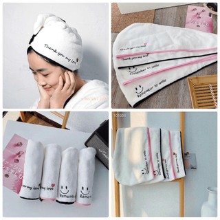 Khăn quấn ủ tóc sunzin khăn quấn lau khô tóc nhanh mềm mịn,siêu thấm hút, lau khô siêu tốc