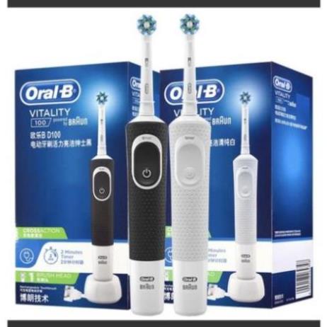 Bàn chải điện đánh răng tự động Oral B D100 làm sạch răng, hạn chế viê