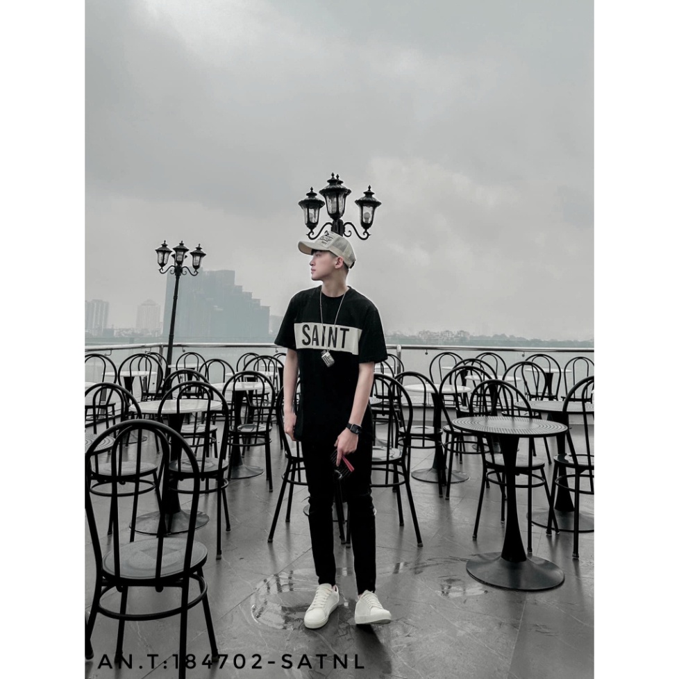 Áo thun Saint - Larent phối hình in ngang phong cách Dolce Phong Cách trẻ trung , Áo thun Unisex Nam Nữ Hot 2023 | BigBuy360 - bigbuy360.vn