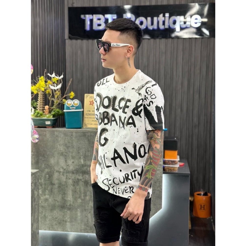 Áo Phông Nam Nữ Tay Lỡ DG _ Áo thun form rộng unisex  style Hàn Quốc phiên bản DOLCE Hottrend 2023 | BigBuy360 - bigbuy360.vn