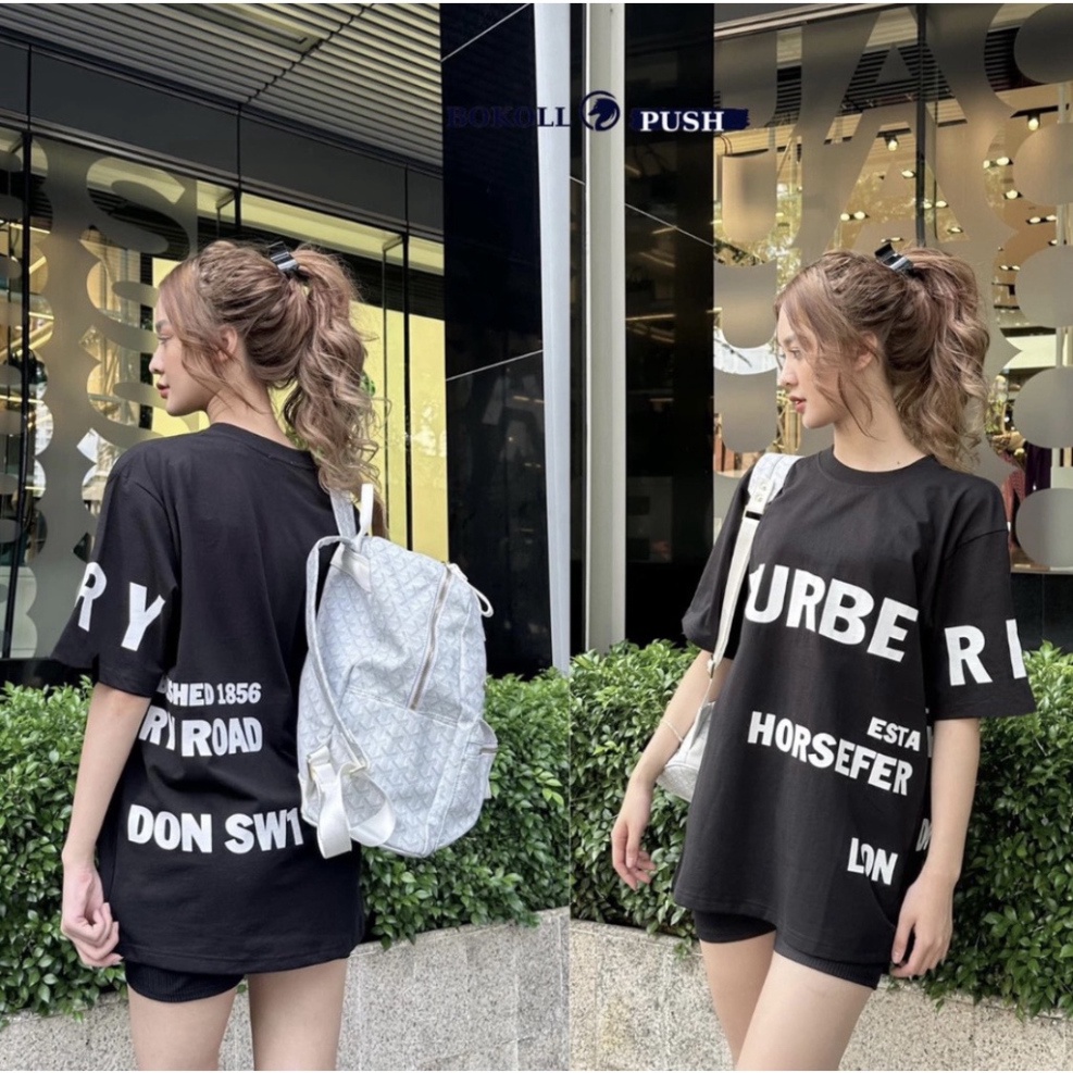 Áo Burberry Horseferry in chữ cao cấp Áo thun BBR nam nữ mới nhất siêu hottrend cháy phố cực chất 2023 | BigBuy360 - bigbuy360.vn