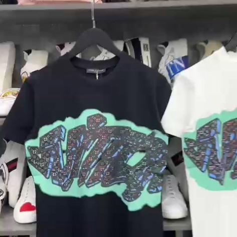 Áo phông nam nữ Premium Cotton dập chữ Eo Vì vân hoa phối loang xanh  logo ngược sau áo cực hot 2023 | BigBuy360 - bigbuy360.vn