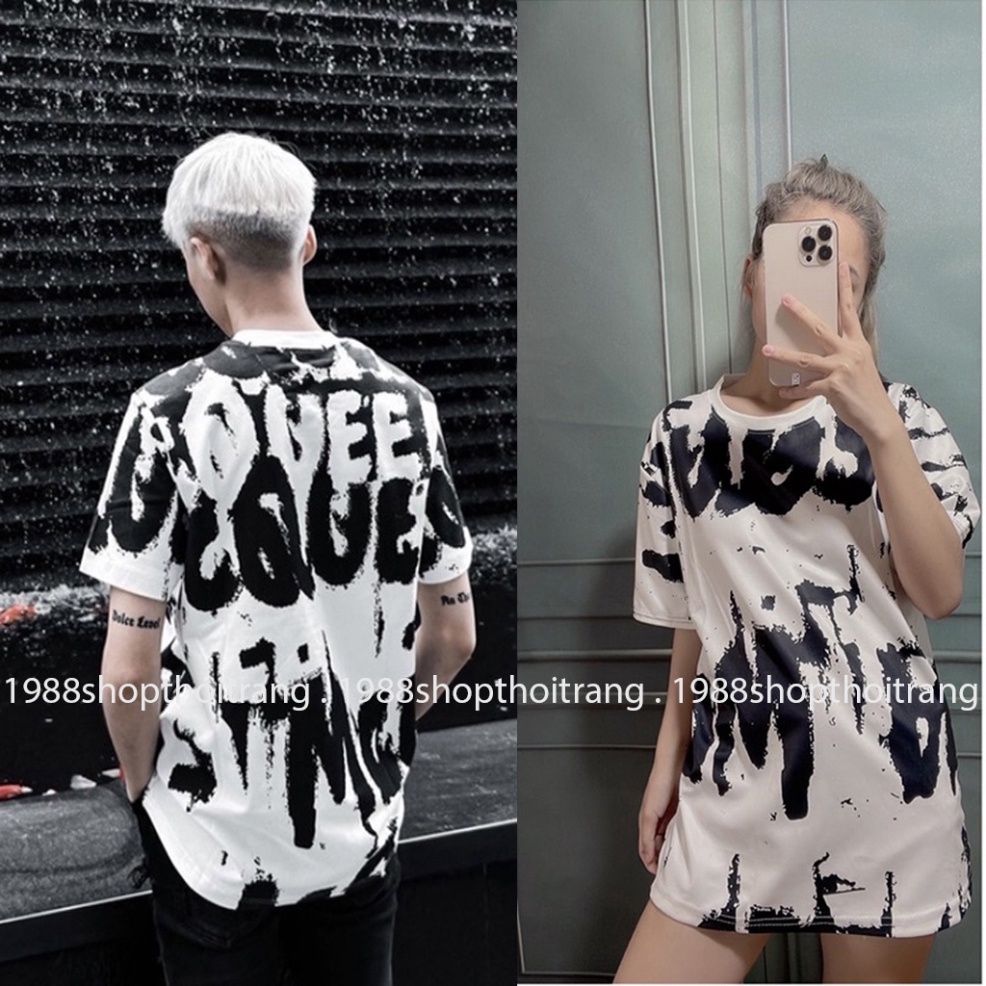 🔥Hot🔥 Áo Thun Queen Chảy Mực ❤ Áo Phông Cotton Dáng Rộng Dày Dặn Nam Nữ Siêu Đẹp 2023 | BigBuy360 - bigbuy360.vn