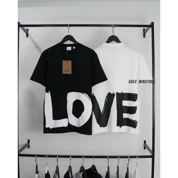 Áo Thun Burberry nam nữ LOVE phong cách luxury ,Áo Đôi chữ LOVE vải cotton co dãn 4 chiều siêu đẹp | BigBuy360 - bigbuy360.vn