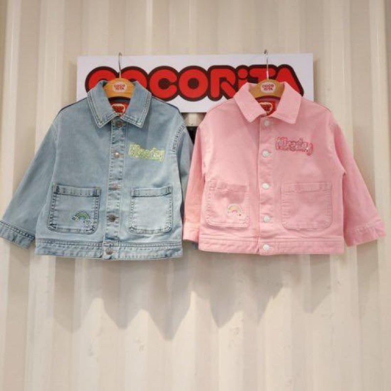 Áo khoác jean bé gái xuất Hàn size 120
