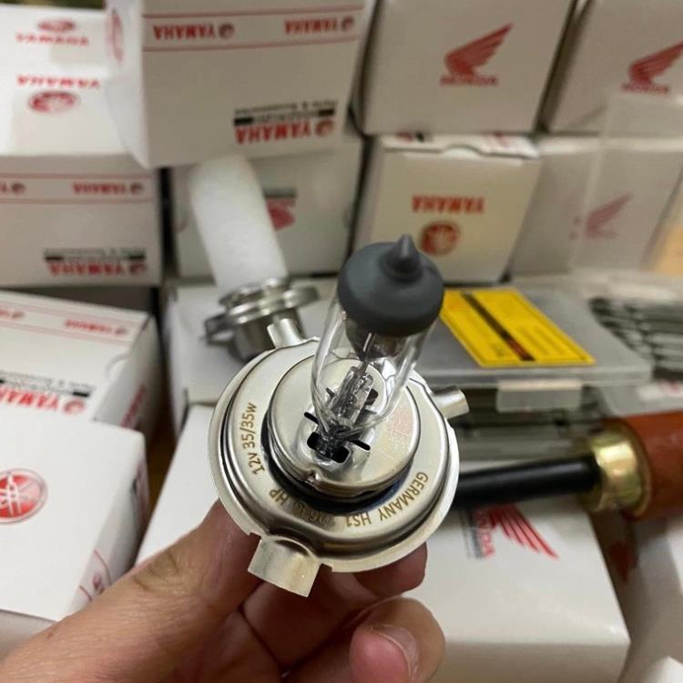 Bóng halogen 3 chân H4 12V 35-50w  siêu sáng cho xe máy tay ga
