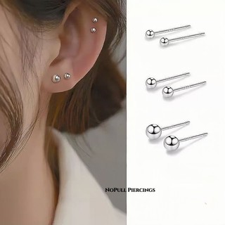 Khuyên Tai Bi Tròn - Khuyên thép y tế - Khuyên Tai Nhiều Size - Khuyên xỏ tai - Khuyên tai thép bi tròn