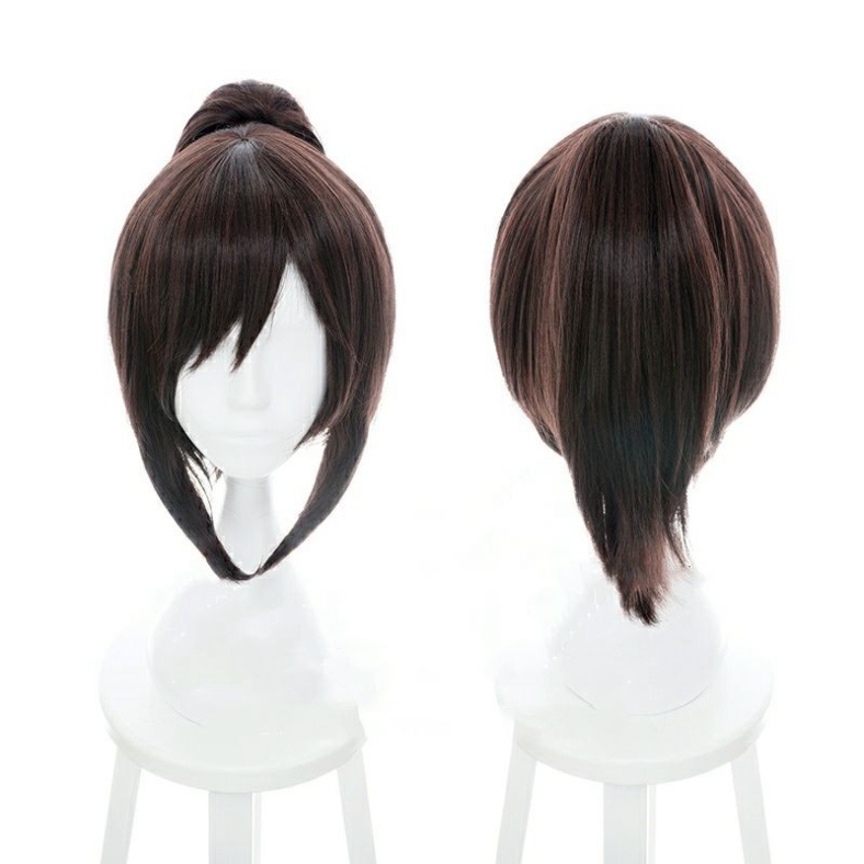 [Order] Wig/tóc giả Ogino Chihiro hoặc Hange Zoe - Attack on Titan/vùng đất linh hồn một búi màu nâu