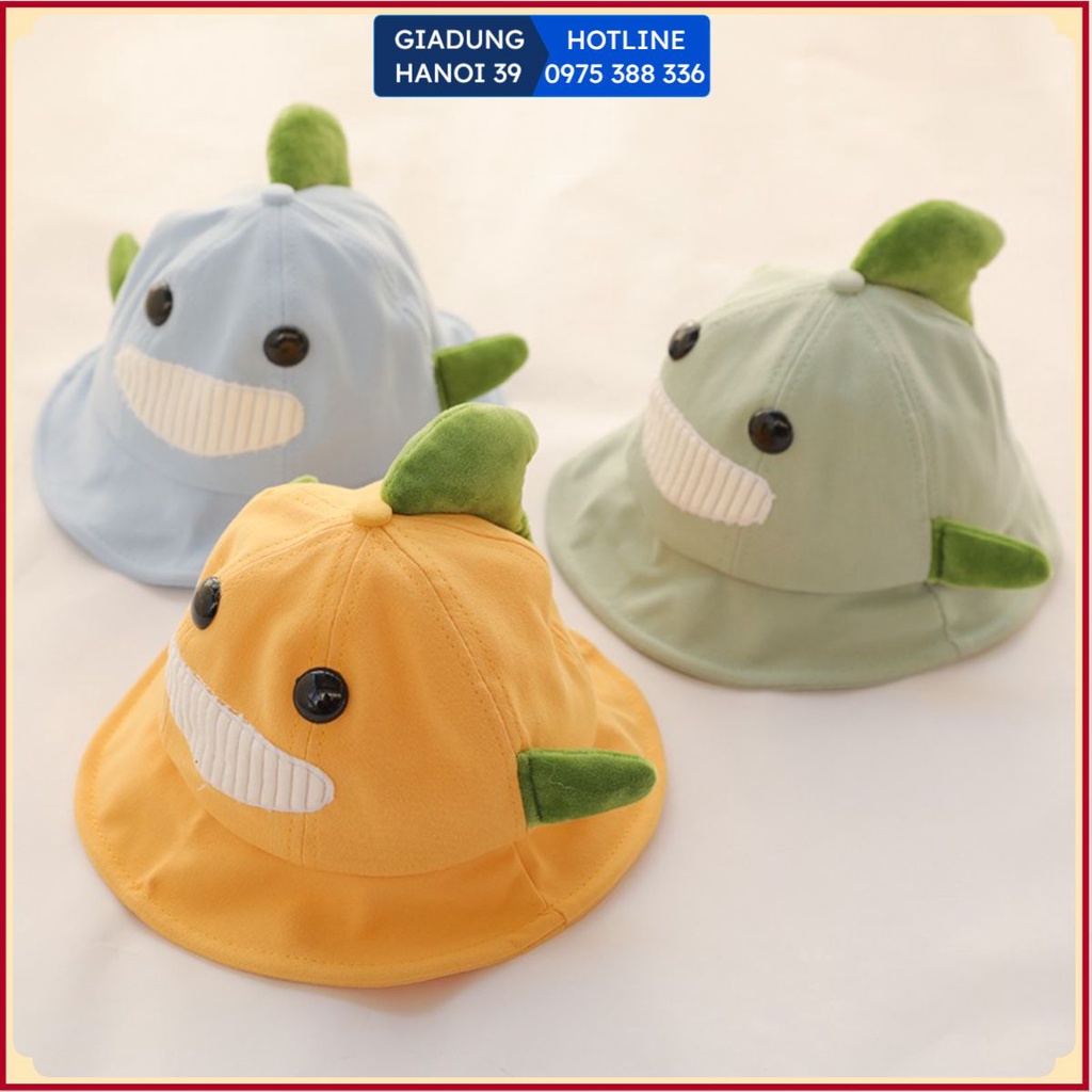 [PVN28329] Mũ nón trẻ em vành tròn hình khủng long cho bé gái, bé trai T2 - #mutreem