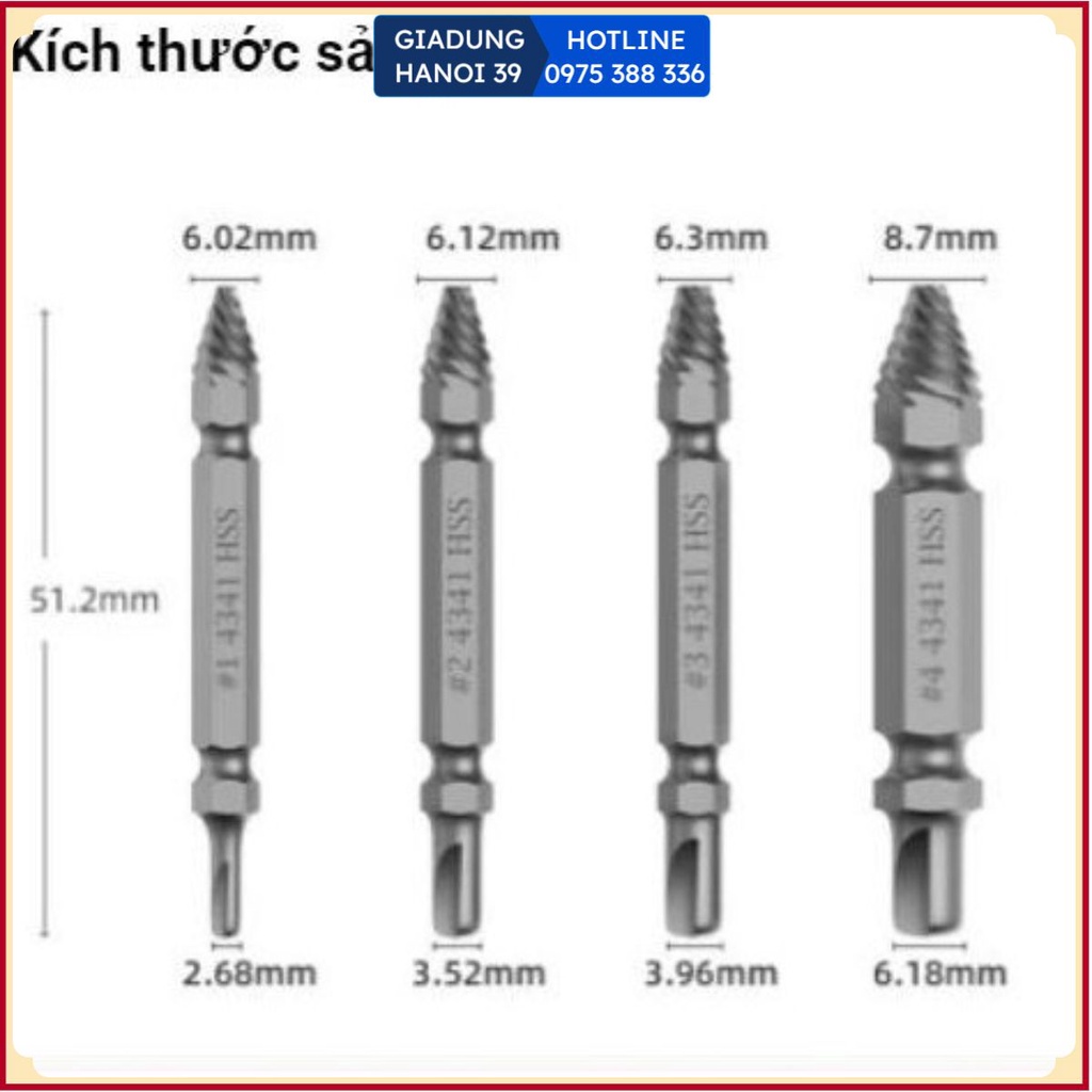 [Set 4 - mũi khoan]Mũi Khoan, Khắc, Mài chuyên dụng tháo gỡ ốc vít Đa Năng - Cao Cấp T2