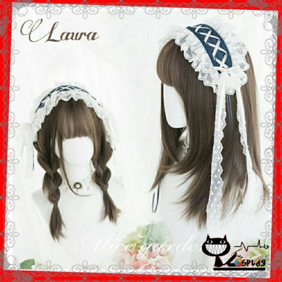 [Sẵn] Wig/Tóc giả tỉa layer qua vai dễ thương teen/lolita/cosplay màu nâu, đen 83T [Miu Cosplay 01]