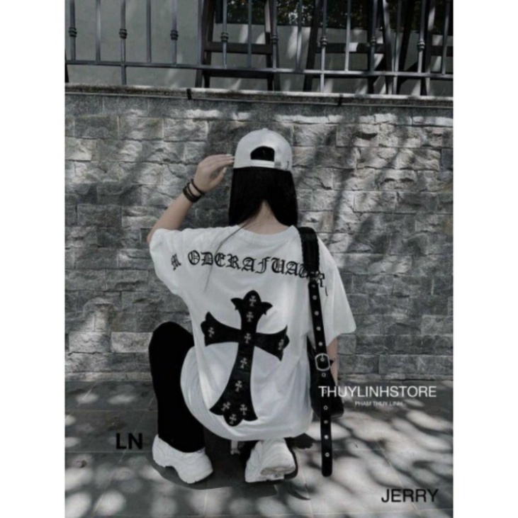 Áo Thun Chữ Thập Chorme Heart Nam Nữ. Áo Phông Unisex Chữ Thập Nam Nữ Hotrend 2023 | BigBuy360 - bigbuy360.vn