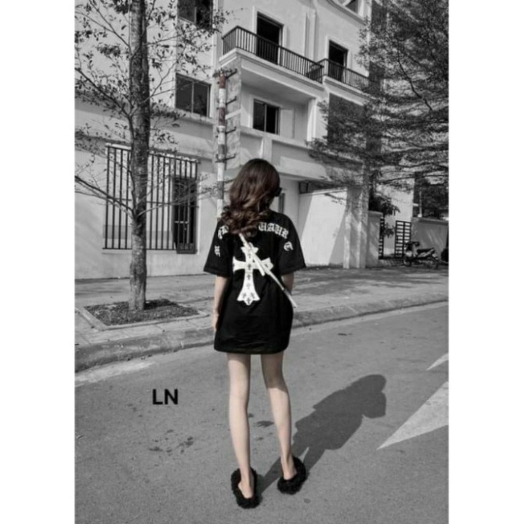 Áo Thun Chữ Thập Chorme Heart Nam Nữ. Áo Phông Unisex Chữ Thập Nam Nữ Hotrend 2023 | BigBuy360 - bigbuy360.vn