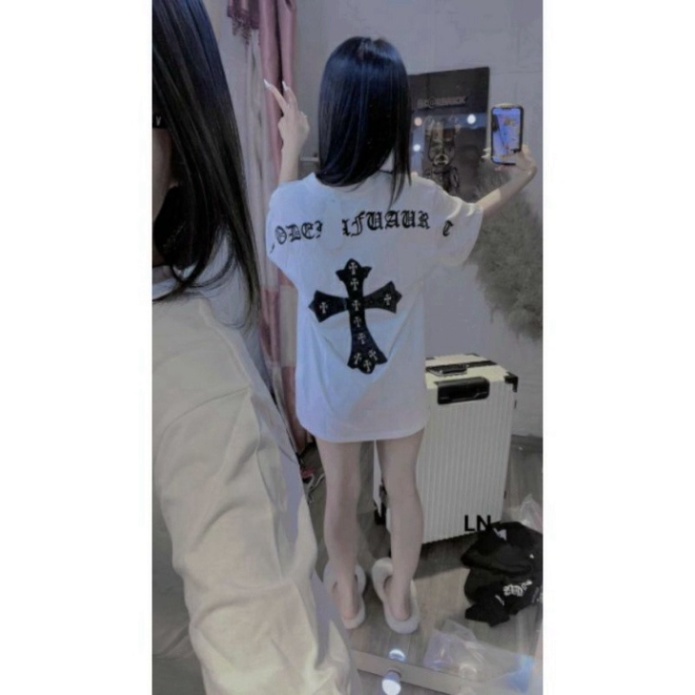 Áo Thun Chữ Thập Chorme Heart Nam Nữ. Áo Phông Unisex Chữ Thập Nam Nữ Hotrend 2023 | BigBuy360 - bigbuy360.vn
