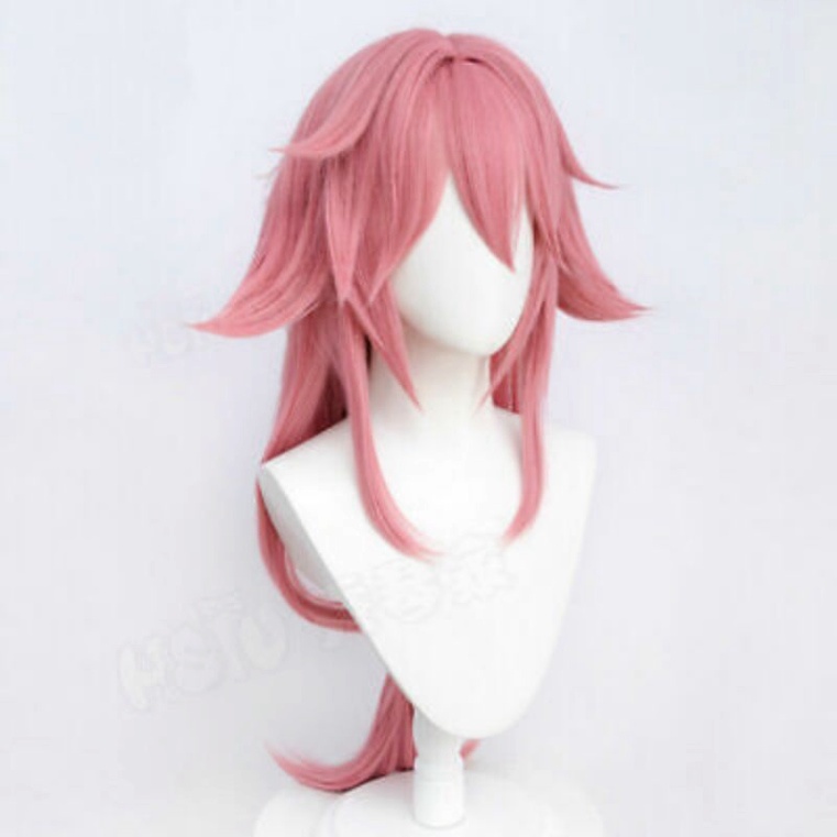 Wig/Tóc giả Yae Miko - Genshin Impact màu hồng