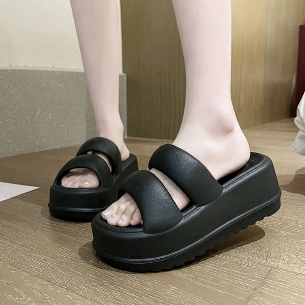 Dép xỏ ngón đế dày giày đi biển tăng chiều cao eva đế mềm