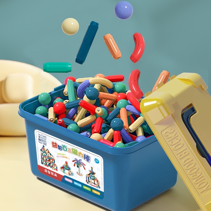 Đồ Chơi Xếp Hình Nam Châm 42pcs Phát Triển Trí Tuệ Đồ Chơi Thông Minh Cho Bé