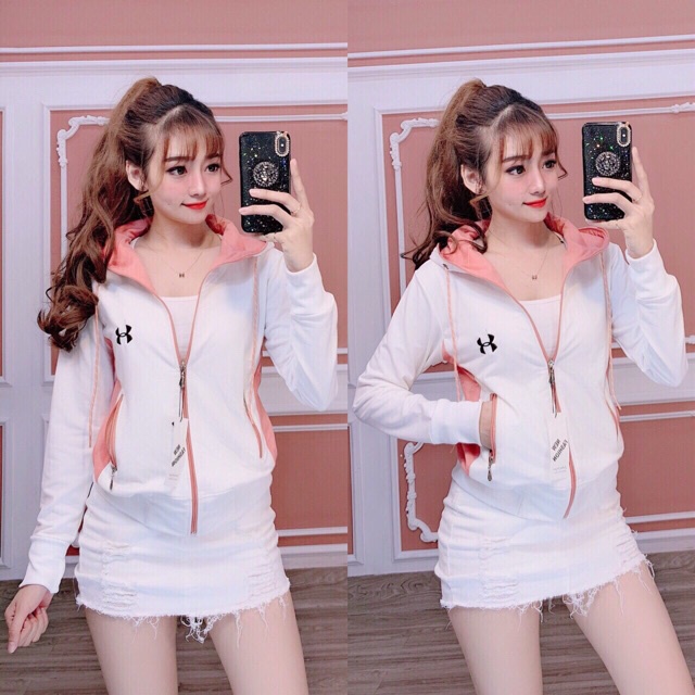 ÁO KHOÁC da cá THÊU X DÀY CAO CẤP VIỀN MÀU 💗