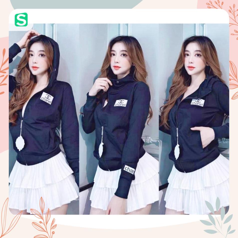 Áo Khoác da cá Nữ Chống Nắng Logo thêu CN 💗