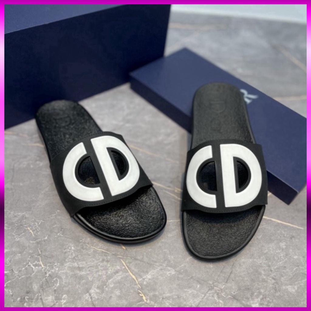 Dép quai ngang Lê Nam D.I.O.R CD Hàng Mới Nhất - Dép Quai Ngang Nam CD hot trend Vip