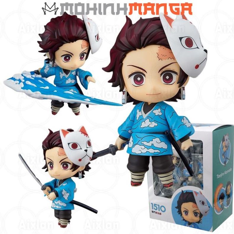 Mô hình Nendoroid chất lượng cao Tanjirou Nezuko Zenitsu Shinobu Rengoku Giyuu Uzui Tengen Kimetsu No Yaiba