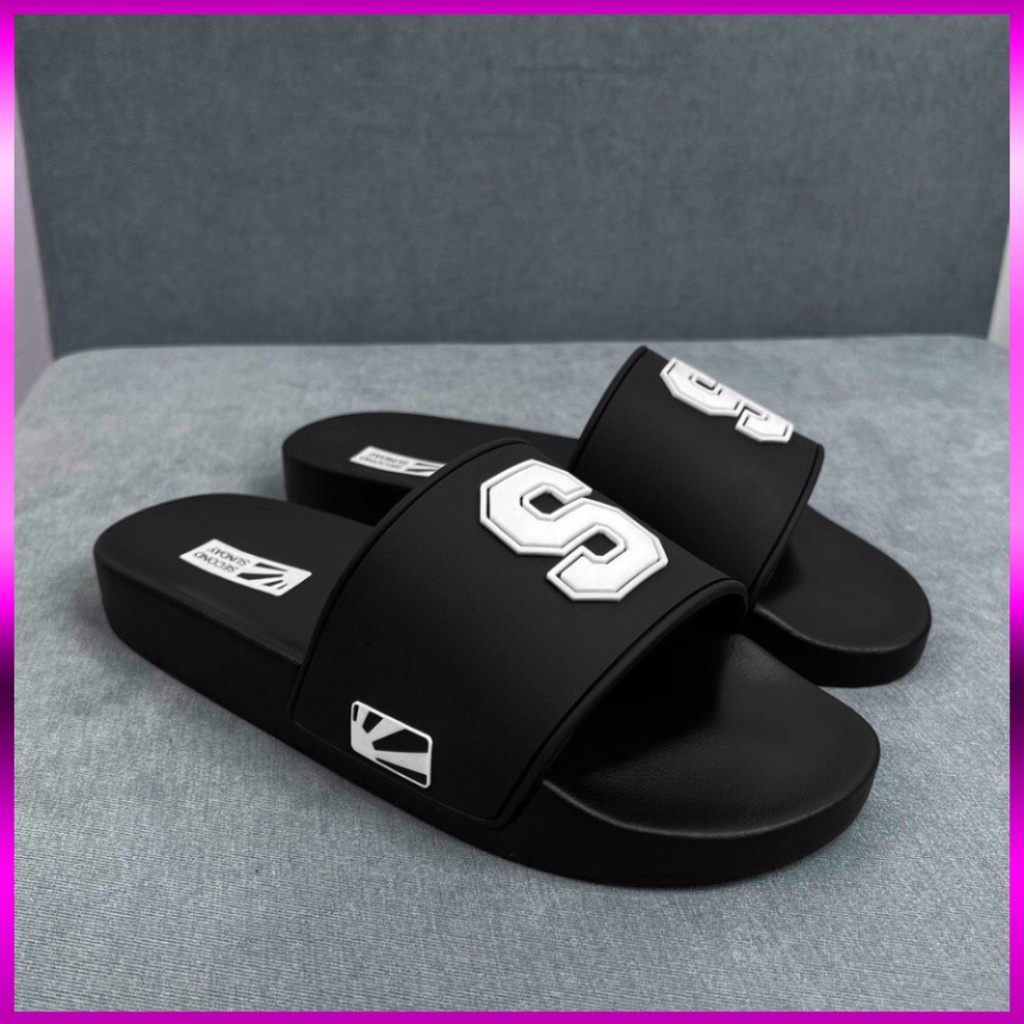 Dép Nam Nữ Unisex Quai Ngang Slipper siêu bền , dép cao cấp chữ S, full book Second Sunday Evening Slides Ladystore MoiS | BigBuy360 - bigbuy360.vn