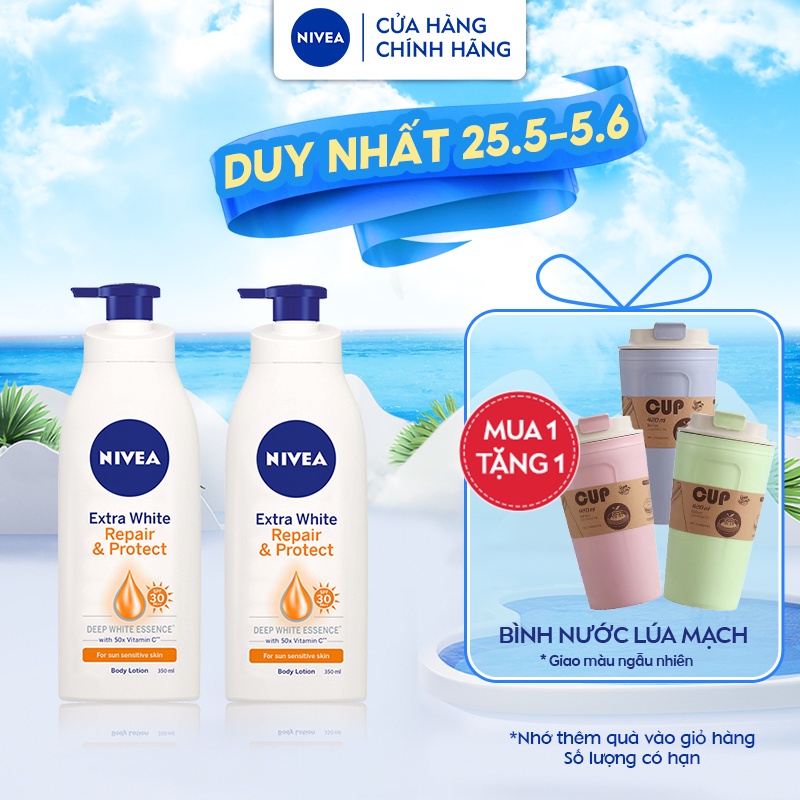 Bộ 2 Sữa Dưỡng Thể NIVEA Phục Hồi & Chống Nắng (350 ml) - 88311