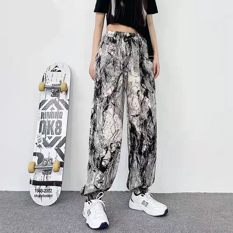 Quần Dài Dáng Rộng Bằng Lụa Tuyết Mát Mỏng Phong Cách Mới Cho Nữ