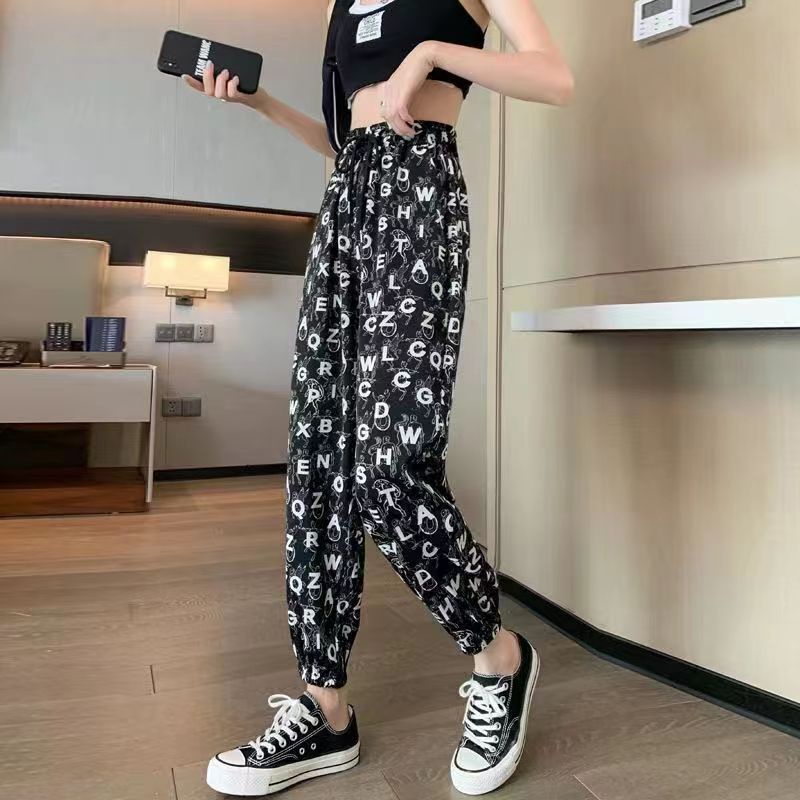 Quần Dài Dáng Rộng Bằng Lụa Tuyết Mát Mỏng Phong Cách Mới Cho Nữ