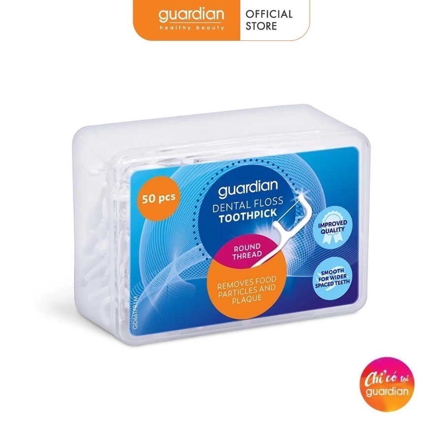 Tăm Chỉ Nha Khoa Tròn Guardian 50 Cây