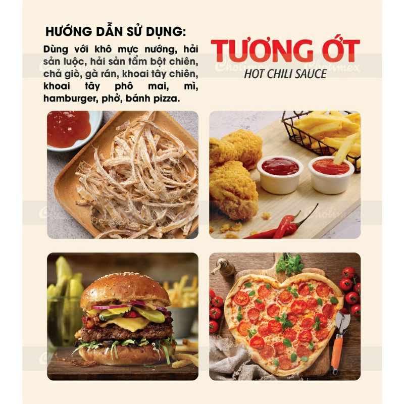 TƯƠNG ỚT CHOLIMEX CHAI PET 830G