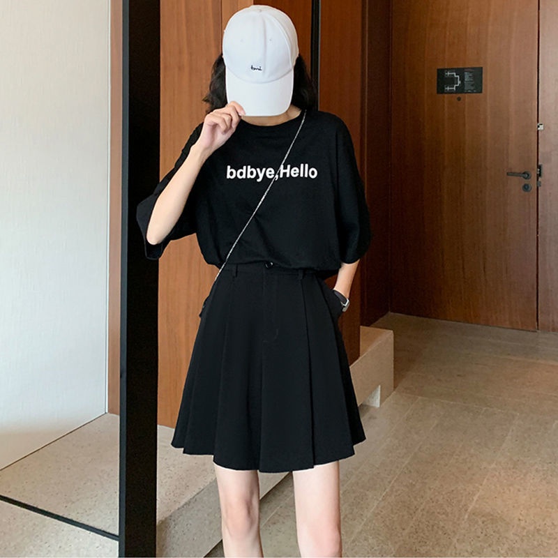 Jiashucheng Quần Short Xếp Ly Dáng Lửng Vừa Vặn Thời Trang Mùa Hè Phong Cách Hàn Quốc Cho Nữ