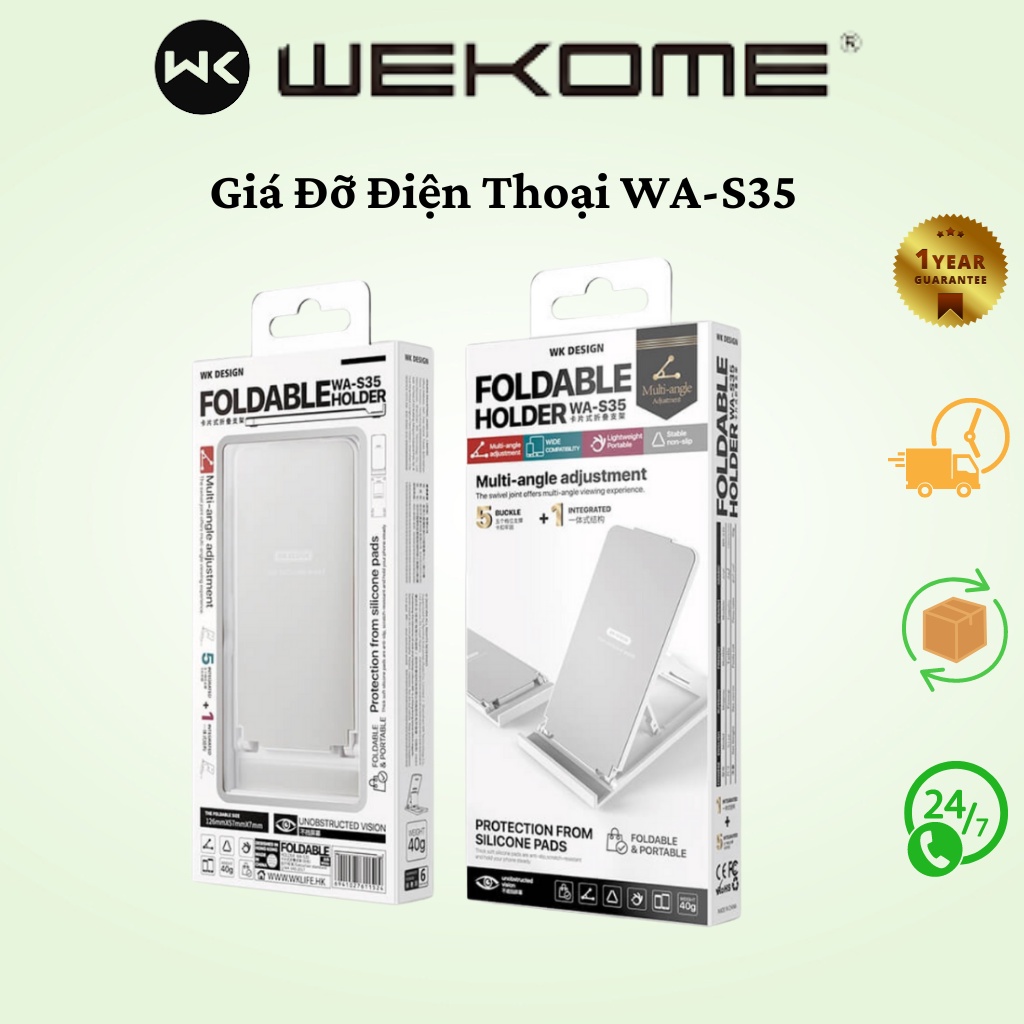 Giá đỡ dành cho điện thoại WEKOME WA-S35 thiết kế tiện lợi, kiểu dáng sang trọng