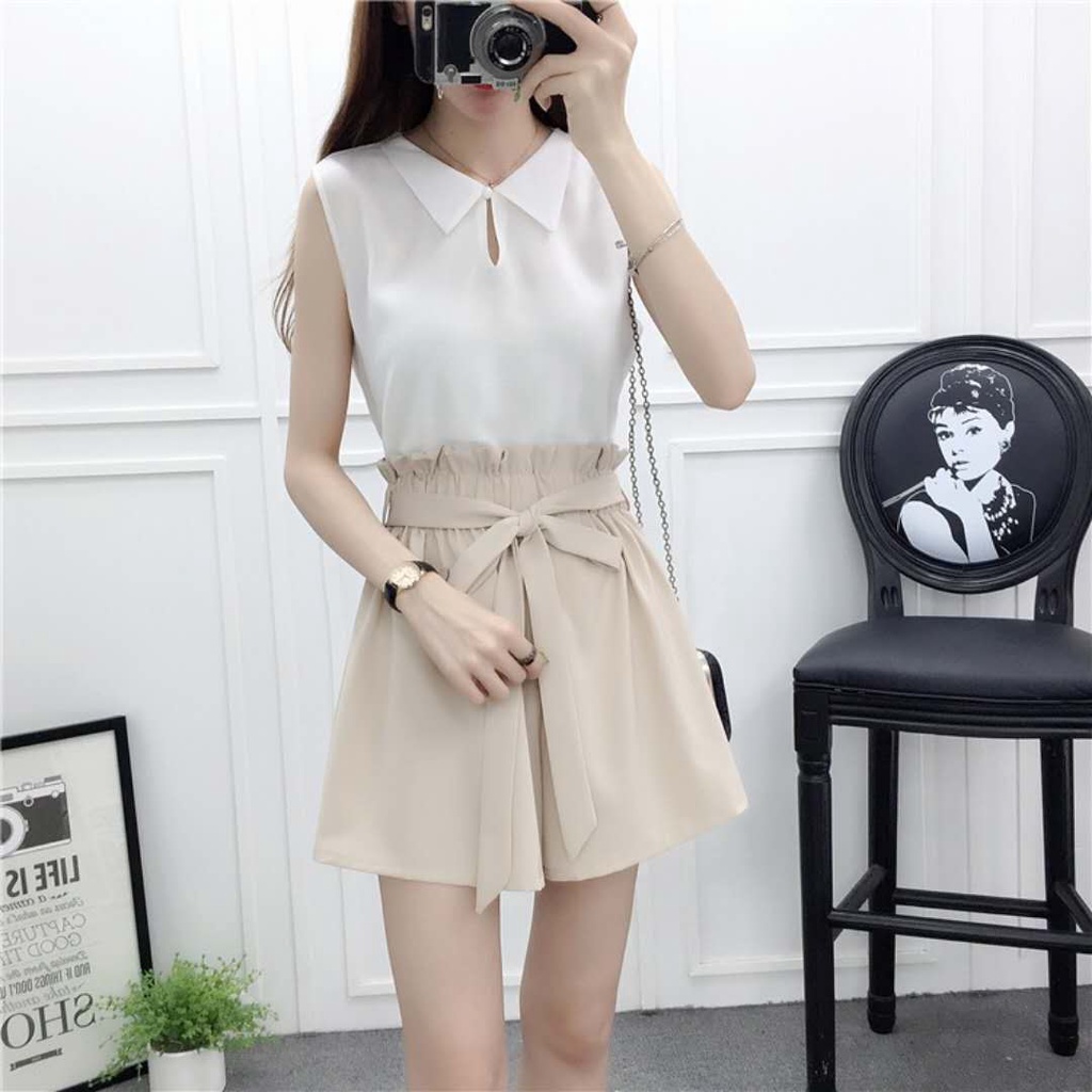 Quần Short Chữ a Lưng Cao Dáng Rộng Phong Cách Thời Trang Mới Mùa Hè Cho Nữ