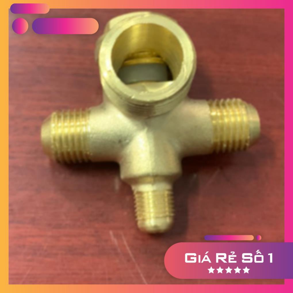 Van1chiều Atemon ren 21/14/14/10mm,4 cổng chia,máynén khí,máybơm hơi không dầu1350/1500/1680/1800W,VAN1C4C