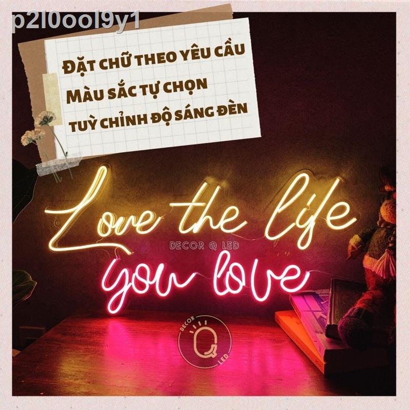 [Ảnh thật/Video]☑Đèn led Neon uốn chữ theo yêu cầu, livestream Tiktok, dẻo uốn, trang trí phòng 12V