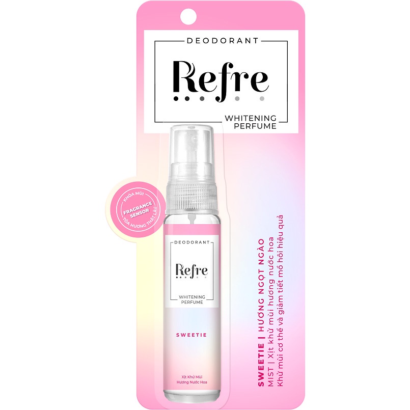 Xịt Khử Mùi Hương Nước Hoa Hương Ngọt Ngào Whitening Perfume Sweetie Refre 30ml