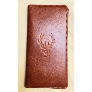 ví da bò thật 100% hàng thủ công tinh xảo kích thươc 9/18cm da mịn nhiều ngăn đựng thẻ và giấy tờ thoải mái