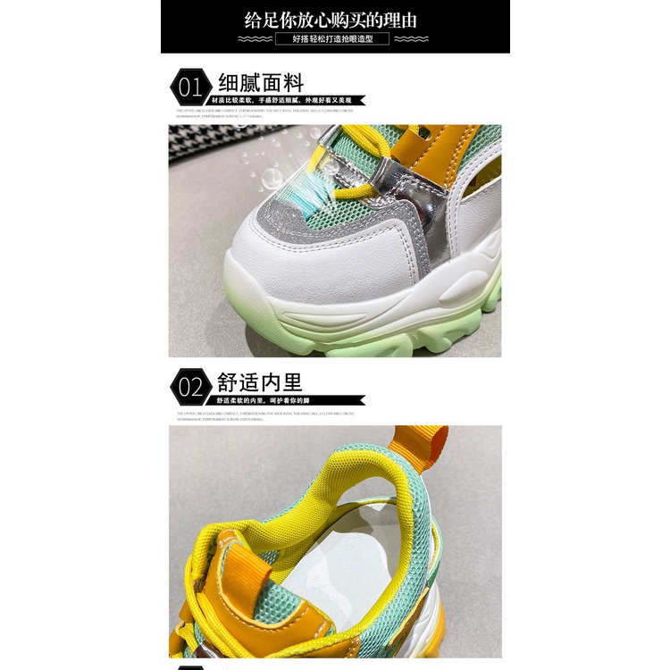 Giày Sandal Đế Xuồng Dày Dặn Thoáng Khí Phong Cách Thời Trang Mới 2023