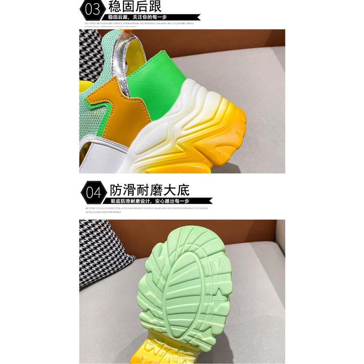 Giày Sandal Đế Xuồng Dày Dặn Thoáng Khí Phong Cách Thời Trang Mới 2023